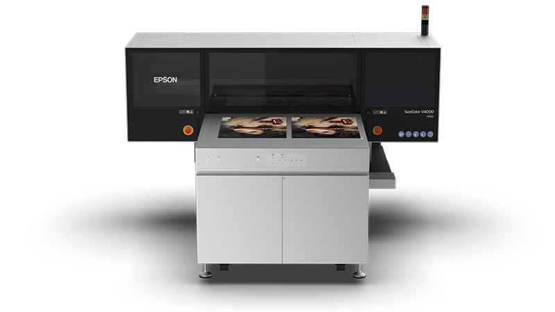 Epson SureColor V4000 UV flatbed printer, alternate front view